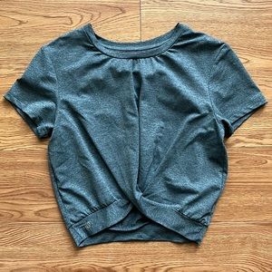 Grey Crop Top